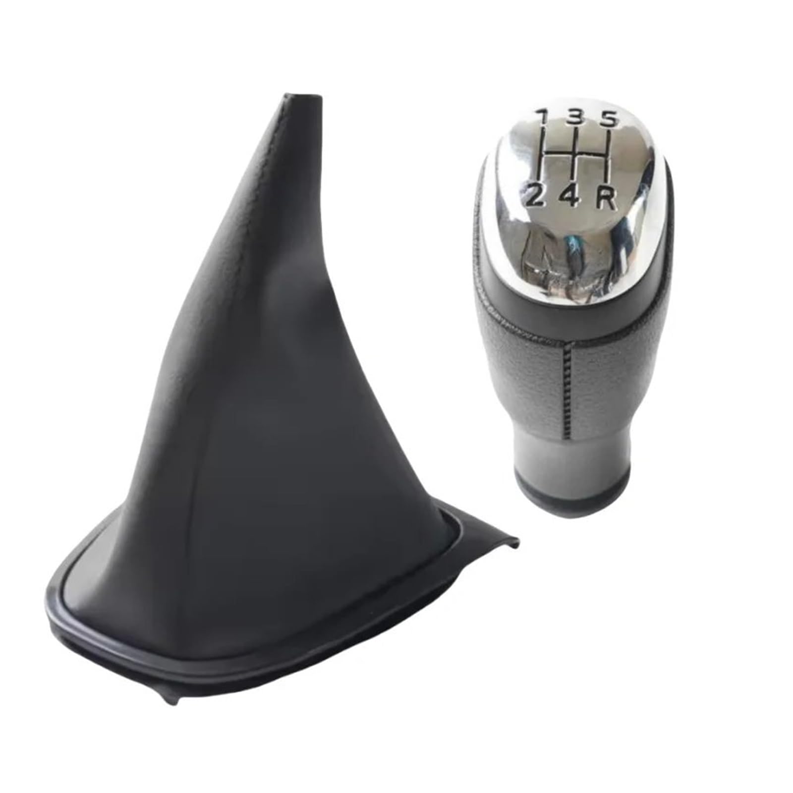 Glblpexelr B0568-K0738 Gear Stick Knob For Clio 4 Mk4 Iv 2012-2020 Chrome / Black / Matte Stylish