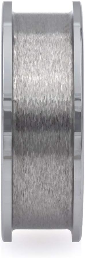 Wapiti Designs Ring Core Blank for Jewelry Inlay Making (8mm Flat Edge Tungsten, 7)