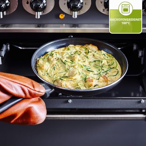 Foto von GreenPan Cambridge Kochtopf mit Deckel (24 cm/4,9l), gesunde keramische Antihaftbeschichtung, PFAS-frei, induktionsgeeignet, spülmaschinengeeignet, Schwarz