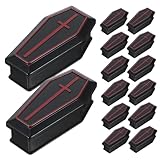 Compatibilité thématique : adaptable à divers scénarios, l'accessoire de cercueil fonctionne comme un mini cercueil pour accessoire de jardin de fées, décoration de maison de poupée ou comme pièce maîtresse de décoration de cercueil de carnaval, décoration de cercueil de carnaval, ornements de cercueil miniatures