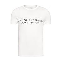 ARMANI EXCHANGE T-shirt Girocollo Con Logo Milan New York A Maniche Corte