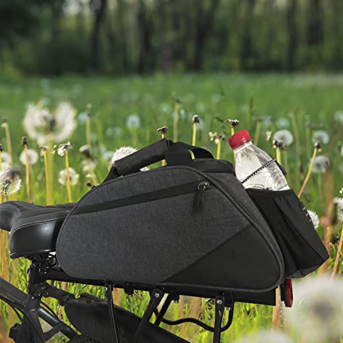 Houpopu Bike Trunk Bag Bike Rack Bag 21L Bicycle Rack Bags Rear Trunks Multi Pocket Cycling Luggage Bag Suitablebag For Outdoor Riding Long And Short Distance Travel Rear Seat Pannier Black #TOP4