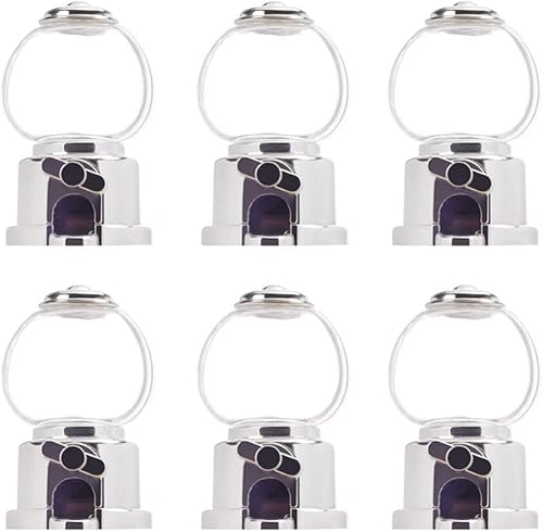 STOBOK Máquina de dulces, 6 máquinas giratorias para atrapar dulces, mini máquina creativa de chicles dispensadora de dulces, caja de dulces para