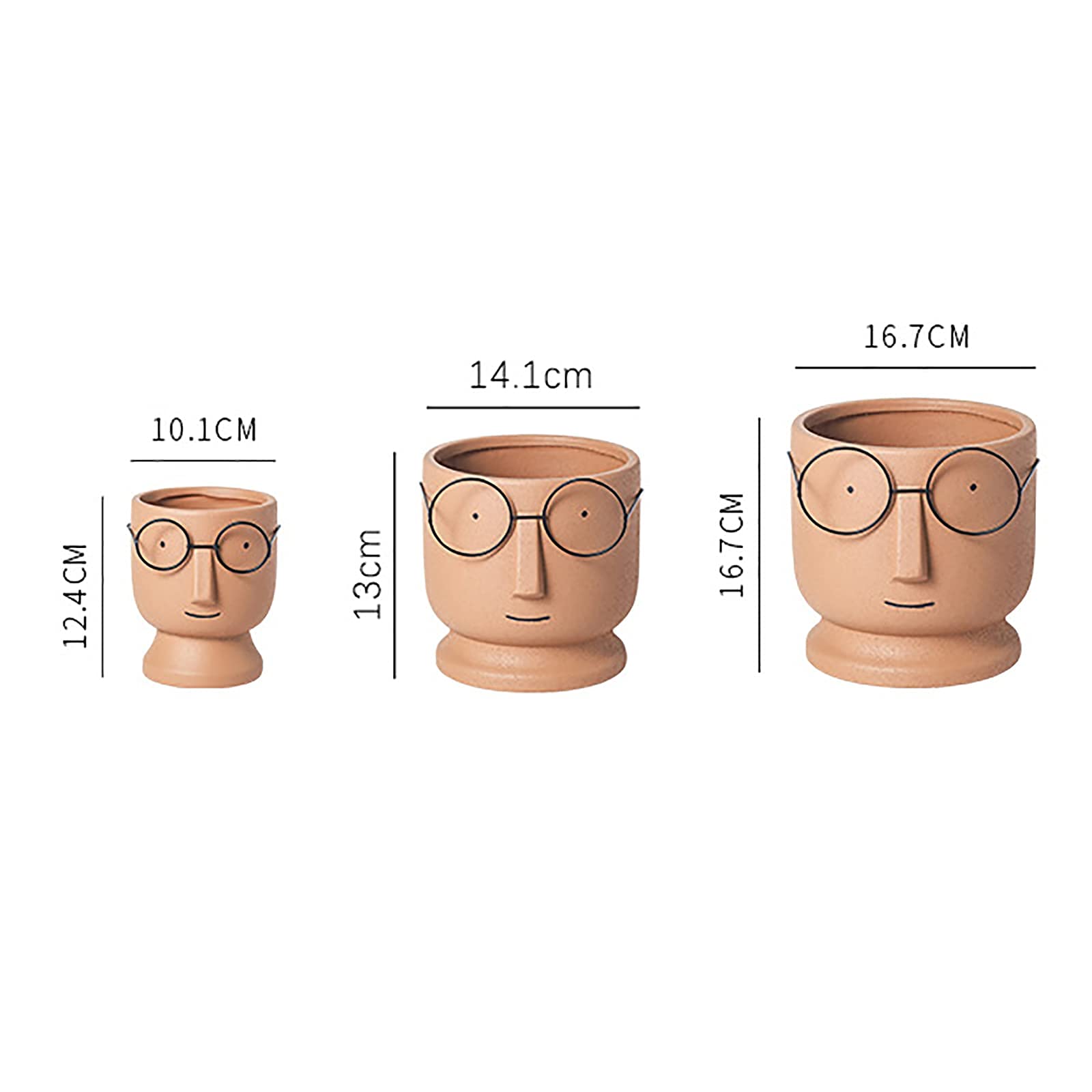 Faccia Fioriera Cemento Vasi,Piccolo Ceramica Vasi Succulenti