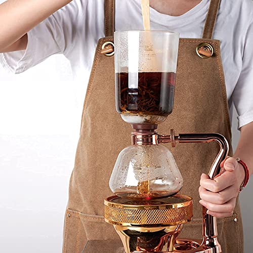 JRZTC Molinillo de café de preparación Completamente automática, cafetera de sifón, café de 3 Tazas, cafetera casera… - Imagen 8