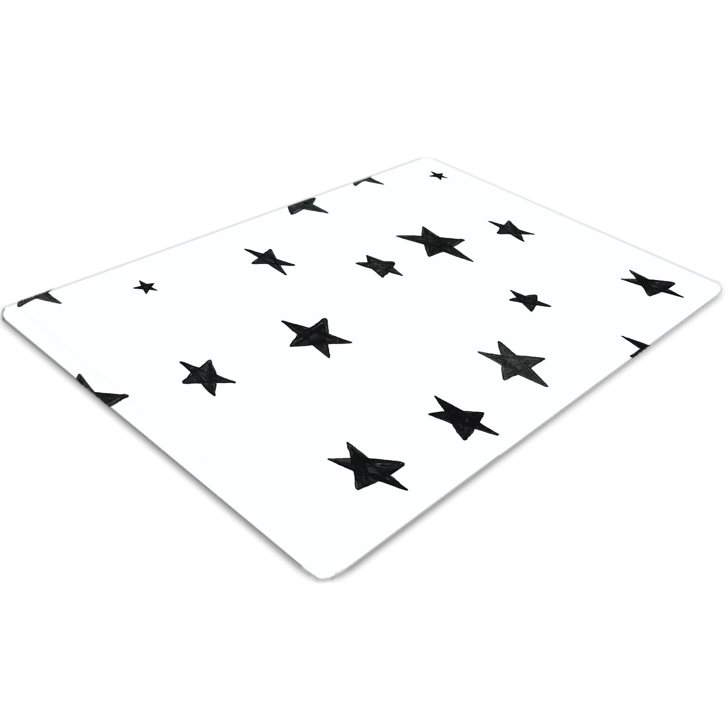 Tapis de chaise PVC imperméable 100x70 cm avec protection antidérapante motif étoile