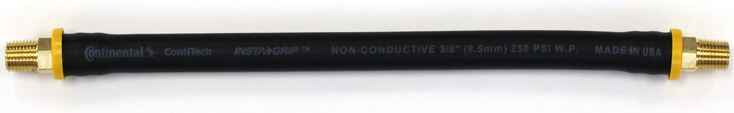 12-inch Short Air Compressor Hose: 1/4" Male NPT to 1/4" Male NPT Hose For Compressed Air And Hydraulic Oil (Lead-Free Brass)