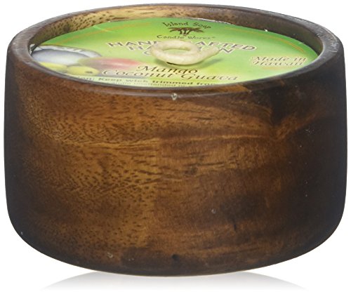 Island Soap & Candle Works Monkeypod Coconut Bowl Candle, Mango Coconut Guava