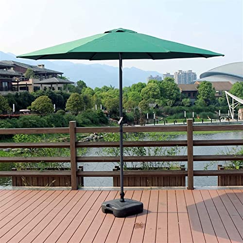 Parasol de jardín redondo con sombra de sol impermeable de 9.8 pies CLSDRZC 7
