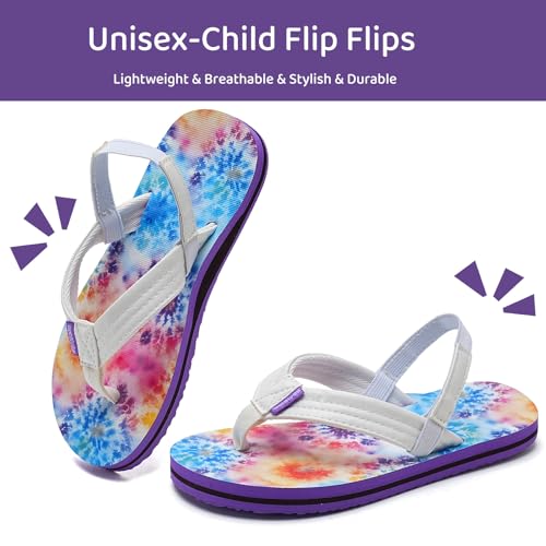 WateLves Girls & Boys Kids Flip Flop summer Slide Sandals Slip on Suitable for Bath Shower Beach pool (Little Kid/Big Kid)2