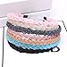 Ruihfas 4 Pieces Elegant Beaded Crystal Headband Bead Hair Band Hair Hoop Accessories for Women Girls