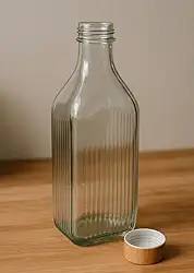Garrafa de Vidro 1L – Sustentável e Prática no Dia a Dia (ondas)