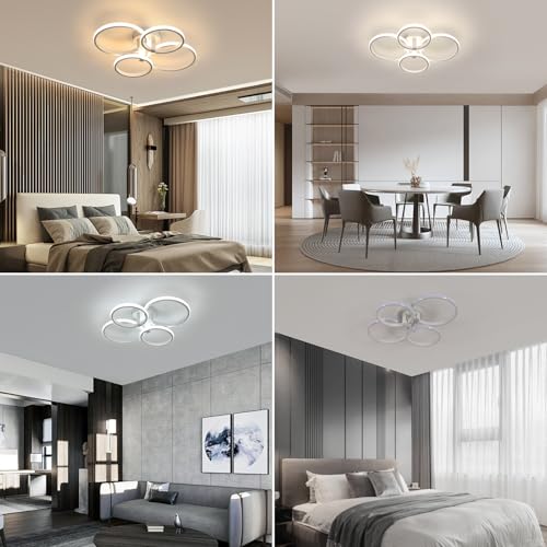 Plafonnier LED dimmable DELIPOP 76W 8550LM de 58cm avec télécommande - 6