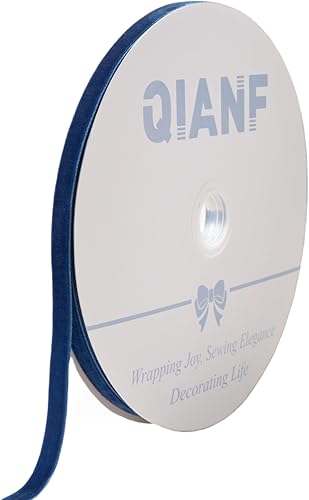 Miniatura 51 de Cinta de terciopelo caqui vintage, 3/8 pulgadas x 25 yardas 143-caqui,003-negro,045-rojo,159-verde musgo,165-Verde,180-Azul