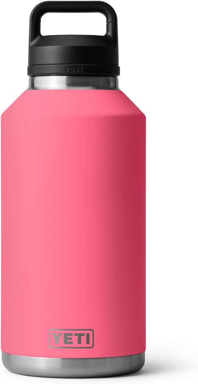 YETI Rambler 64 oz Bottle, Vacuum Insulated, Leakproof, Stainless Steel with Chug Cap, Tropical Pink