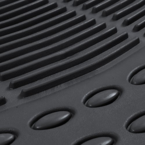 Bdk Car Suv And Van Floor Rubber Mats - 3 Rows 4 Pieces, Heavy Duty All Weather Protection (Black),Small - Mt-783-781-Bk_Amzcd #TOP2