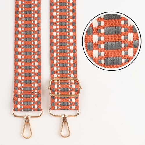 Image of Adjustable Replacement Shoulder Strap Luggage Straps Belt Crossbody Canvas Bag Handbag Purse Strap for Women (M-Style 72)