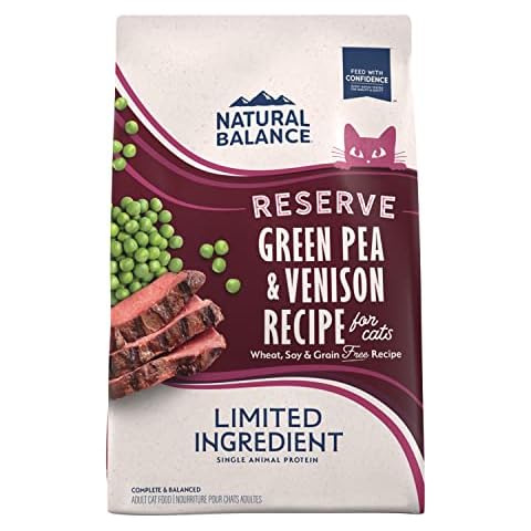 Natural Balance Limited Ingredient Adult Grain Free Dry Cat Food, Reserve Green Pea & Venison Recipe Cover