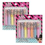 L.O.L Surprise! 14pc Lip Gloss for Girls, Lol Lip Gloss Set Value Pack, 14 Assorted Fruit Flavored L