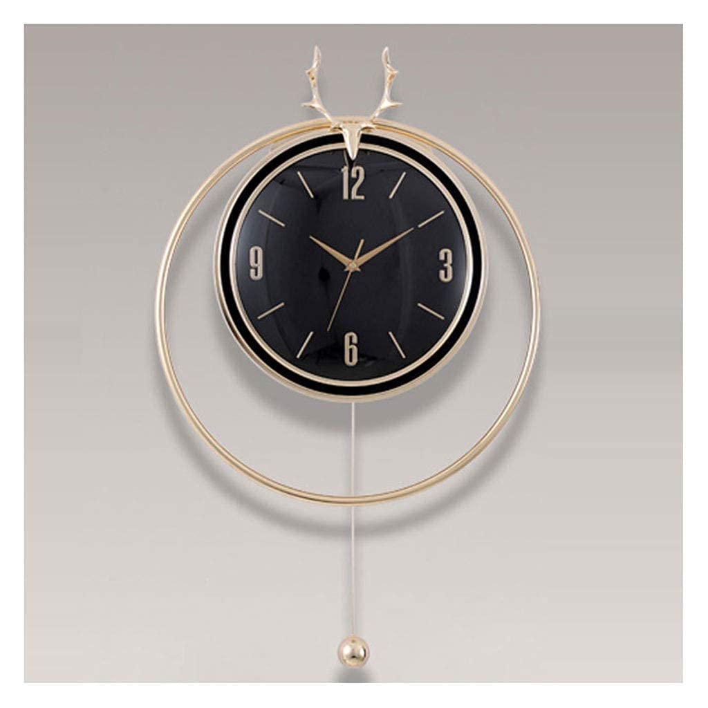 Horloge murale quartz en verre HD moderne et silencieuse pour salon