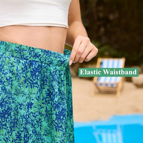 Maxi Skirts for Women with Pockets Long Midi Length Casual Skirt for Holiday