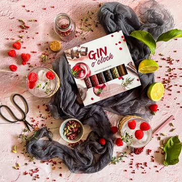 Eat.art Gin O'clock Infuse Your Gin & Cocktails With Premium Botanicals | Cocktail Infusion Kit | 8 Different Flavored Gin Botanicals Herbs Infusions | Gin Gift Set For Men And Women #TOP1