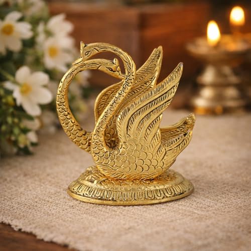 Image of CraftVatika Napkin Holder Duck Swan Metal Decorative Showpiece Tissue Paper Holder for Dining Table Home Decor, Wedding Anniversary Return Gift for Women Ladies Guest