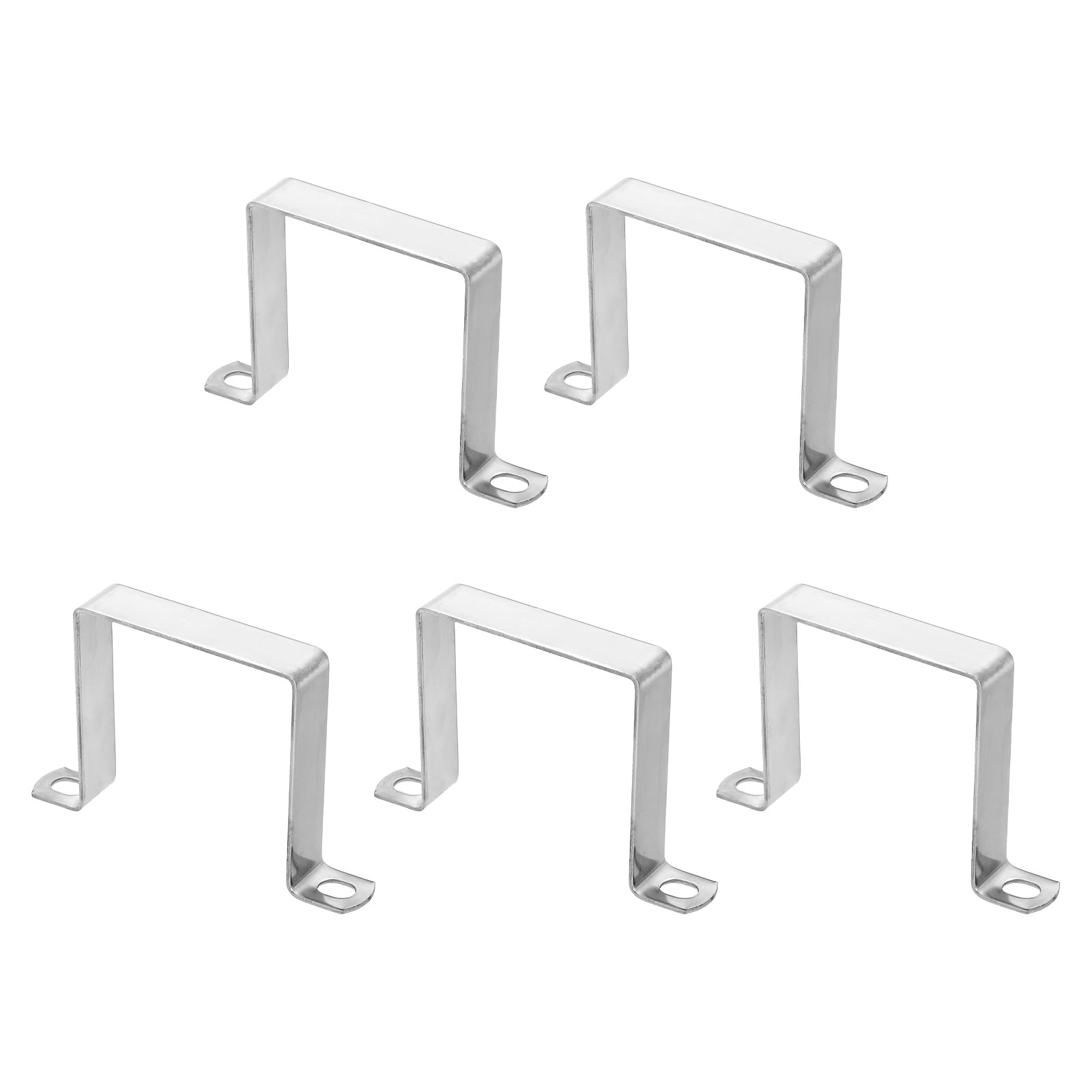 Collier de serrage carré anti-corrosion en inox 304 pour tuyauterie solide, 75 mm