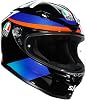 AGV K6 Full Face Helmet E2205 Motorcycle Motorbike Crash Helmet Replica Marini Sky Marini Sky, ML