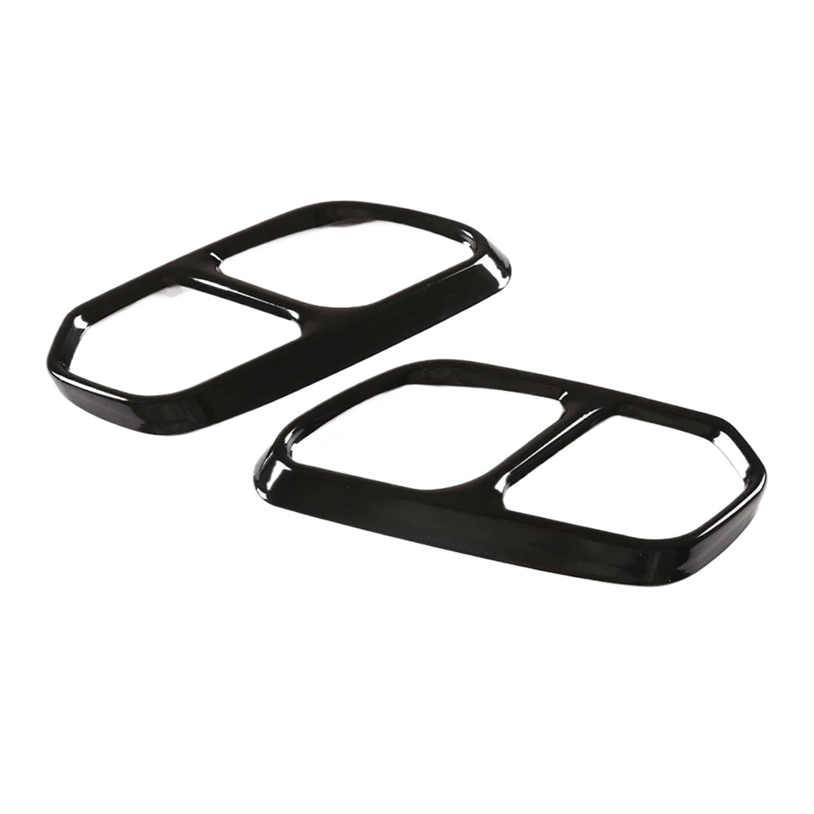 Silenciador de escape trasero para VW Touareg CR7 2 piezas de acero negro 6