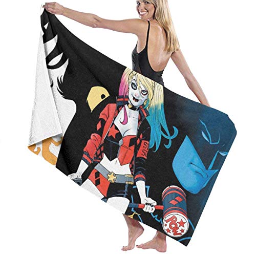 Preisvergleich Produktbild AGHRFH Harley Quinn Strandtuch Badetücher Badetücher Zubehör Pool Handtuch