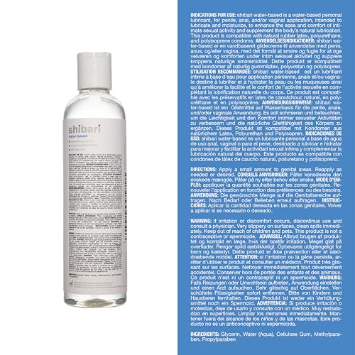 Shibari SHB-101 Premium Water-Based Lubricant, Personal Lube thumb #5