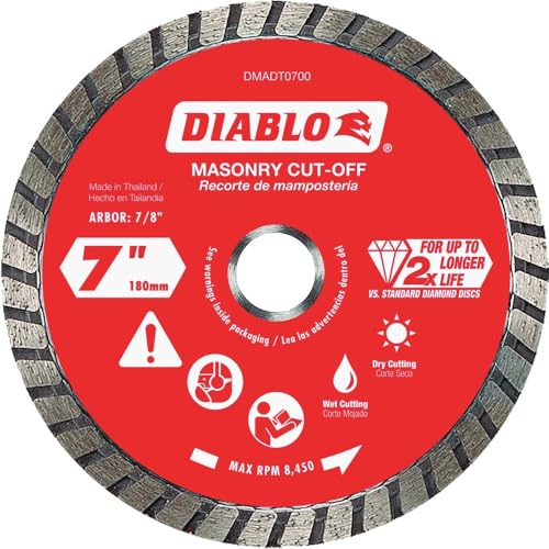 Diablo Diamond Turbo Masonry Cut-Off Disc 7 Inch