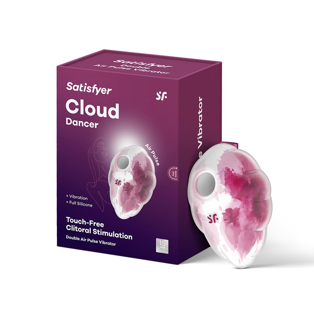 Satisfyer Cloud Dancer Air Pulse Vibrator | Waterproof (IPX7) | Colour Red