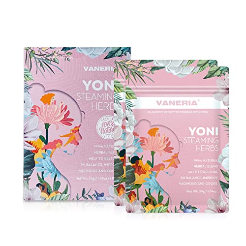VANERIA Yoni-Dampfkräuter, 100% natürlicher Vaginaldampf, Entgiftung, Reinigung, Befeuchtung und einfach Entspannung Yoni-Dampfkräuter. 2 Stück/Set Cover