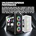 GAMDIAS ATX Mid Tower Computer Case Tempered Glass, Gaming PC Case Support Dual 360mm AIO/Radiator, 7x120mm Case Fans (4X 120mm Built-in), 420mm GPU/VGA, USB3.0X 2, Type C x1, 170mm CPU Cooler