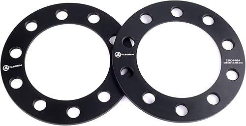 Miniatura 10 de VLAOSCHI Espaciadores de rueda forjados negros 5x5.5 5x135 5x139.7 12 pulgadas (0.472 in) compatibles con Dodge Ram-Ford 5 Lug para F150 1975-2003