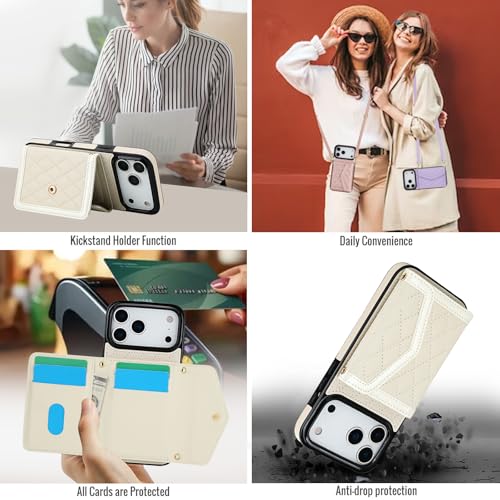 Étui portefeuille iPhone 15 noir à rabat en cuir protégeant l'écran des chutes