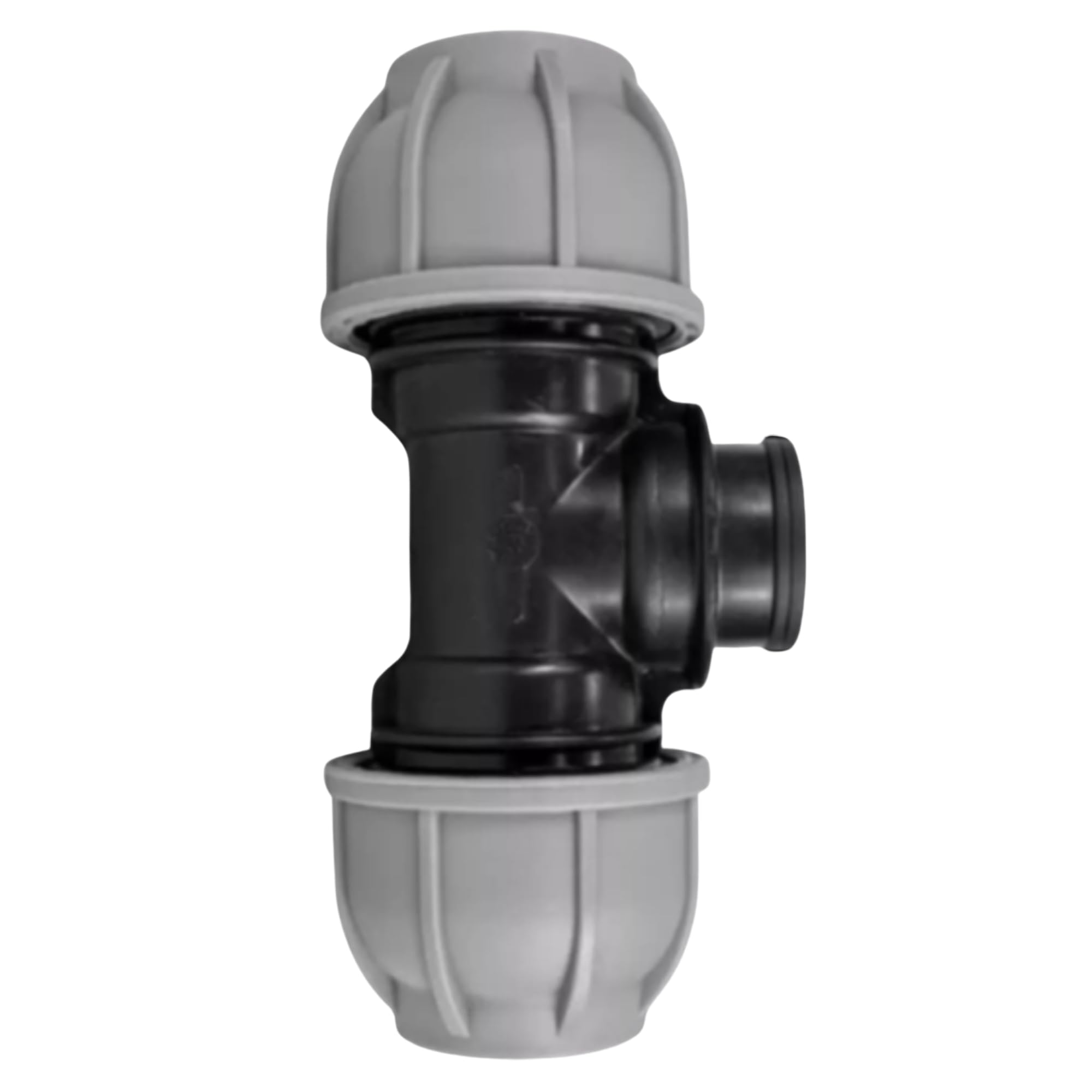 MYPURECORE MDPE Compression Fitting 20-50mm – Straight, Elbow, Tee, Stop End & Valve – BSP Threaded Water Pipe Connector – Leak-Proof Irrigation for Blue Pipe (Tee 32mm x 3/4" bspf)