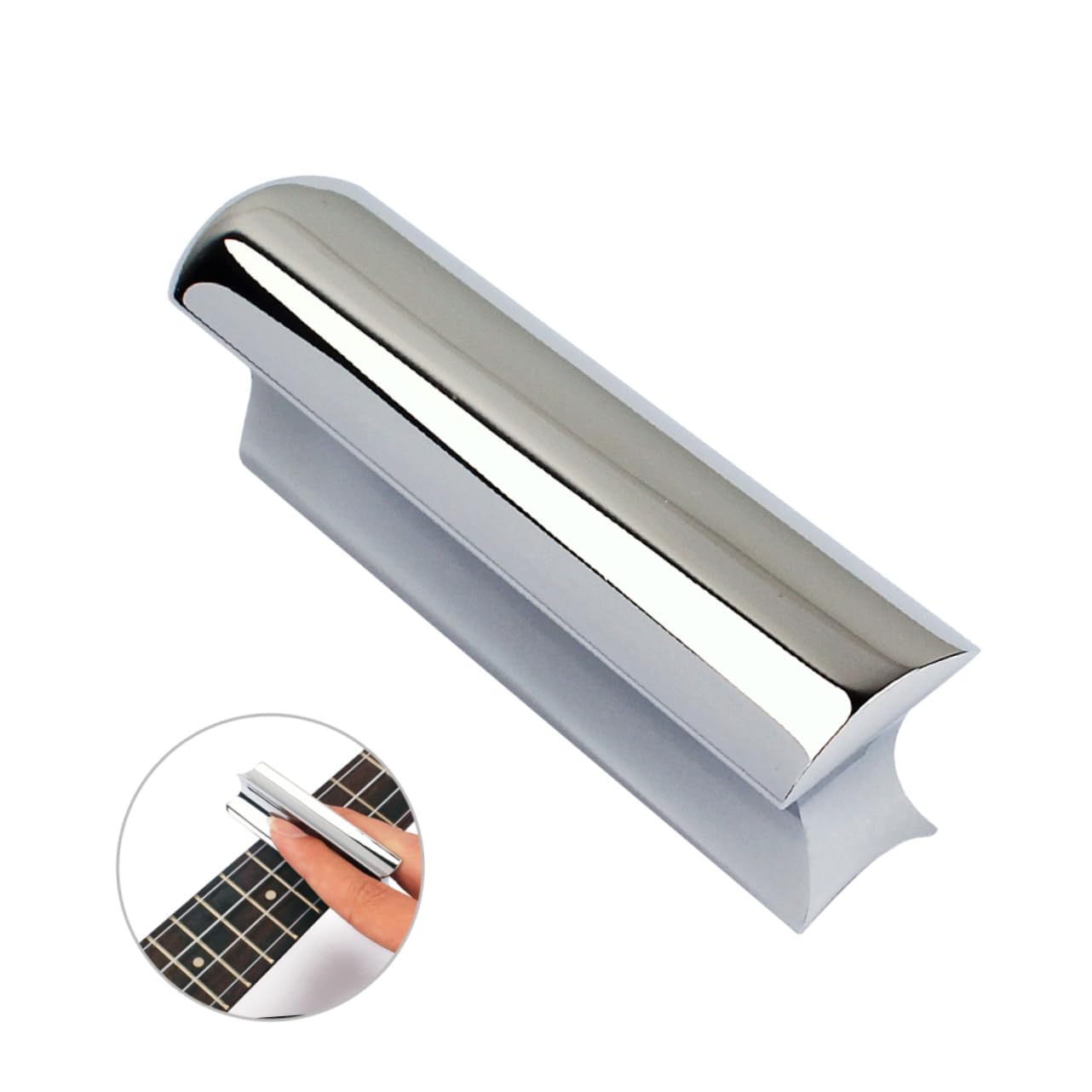 VICASKY Hawaiian Slider Guitar Slide Steel Tone Bar Stainless Tone Bar for Acoustic Electric Guitar