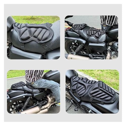 Funda para cojín de asiento de motocicleta transpirable con doble capa 5