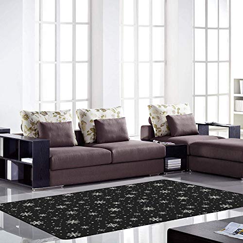 Tapis de Noël flocon de neige Ruchen lavable et antidérapant