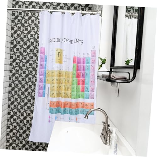 Rideau de douche tableau périodique le décor éducatif idéal à offrir - 3