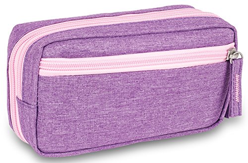 Image of ELITE BAGS Diabetic Isothermal Bag Case | Diabetic Mass | Colour: Purple | for Insulin and Glycometer Feathers