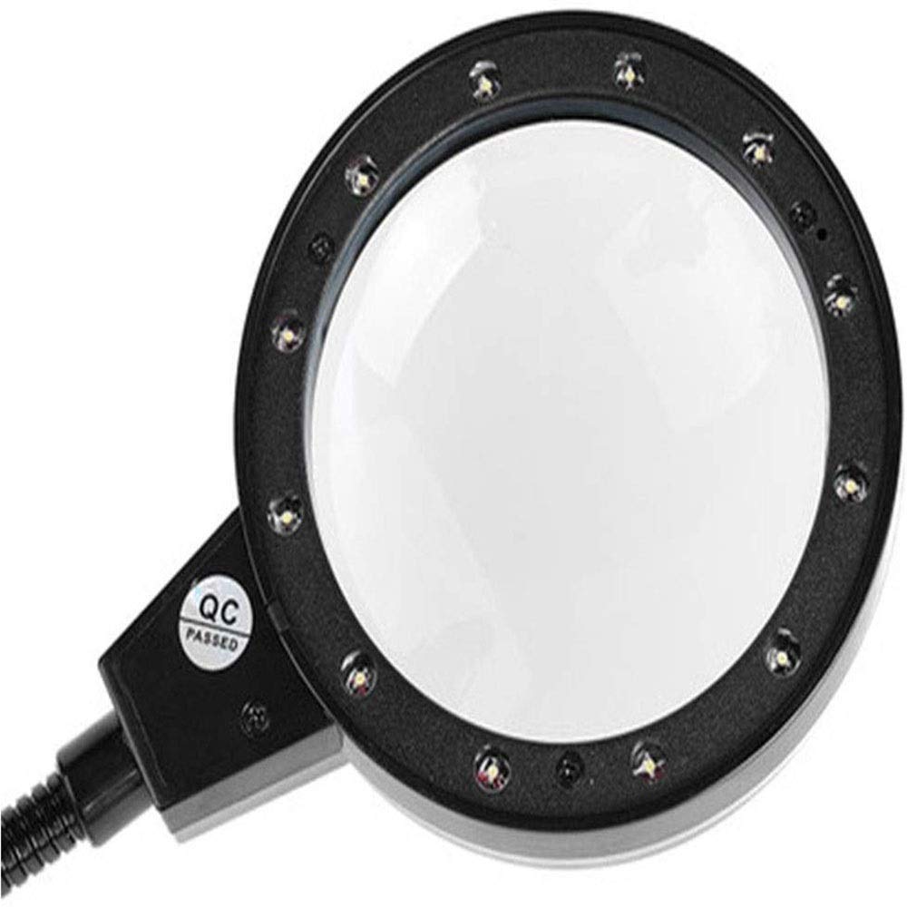Lampa z lupą na biurko, oświetlony klipsem Blat lampy z lupą na biurko Lampa LED z lupą z zaciskiem do sypialni Salon Biuro Czytanie Obserwacja owadów piękna sceneria Chaser of Light
