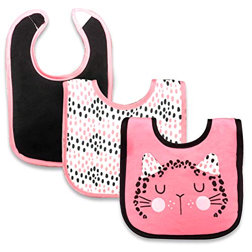 Image of MODERN BABY Baby Bibs for Girls & Boys 3 Pack Unisex Drooler Bibs for Infants & Babies One Size Adjustable Closure