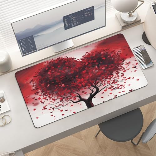��^���b�h���u�n�[�g�c���[�f�X�N�}�b�g 24x12�C���` �h�� �m���X���b�v���o�[�f�X�N�p�b�h �I�t�B�X �z�[�� �Q�[�� �����[�g���[�N�p �܂肽���ݎ��|�[�^�u���}�E�X�p�b�h �L�[�{�[�h/�m�[�g�p�\�R��/�f�X�N�g�b�v�A�N�Z�T���[�p