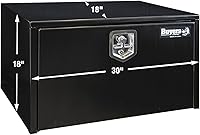Vista 8 de Buyers Products 1702303 Caja de Herramientas de Acero Negro para Debajo de la Carrocería de Camión – 18 x 18 x 30 Pulgadas Caja de Trabajo