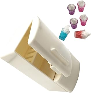 Outanaya 1 Conjunto Casa De Boneca Geladeira Mini Geladeira Para Móveis Brancos Geladeira Mini Fingir Suprimentos De Cozinha Geladeira De Brinquedo Para Geladeira De Brincar Para Casa De