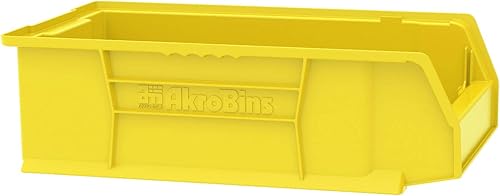 Miniatura 8 de Akro-Mils 30280 AkroBin - Contenedor de plástico apilable de gran tamaño 20 pulgadas de largo x 12 pulgadas de ancho x 6 pulgadas de alto azul